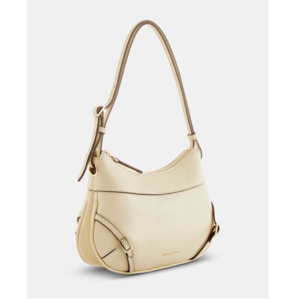 Manu Atelier Hera Ecru Leather Shoulder‎ Bag Purse Pinterest Celeb
